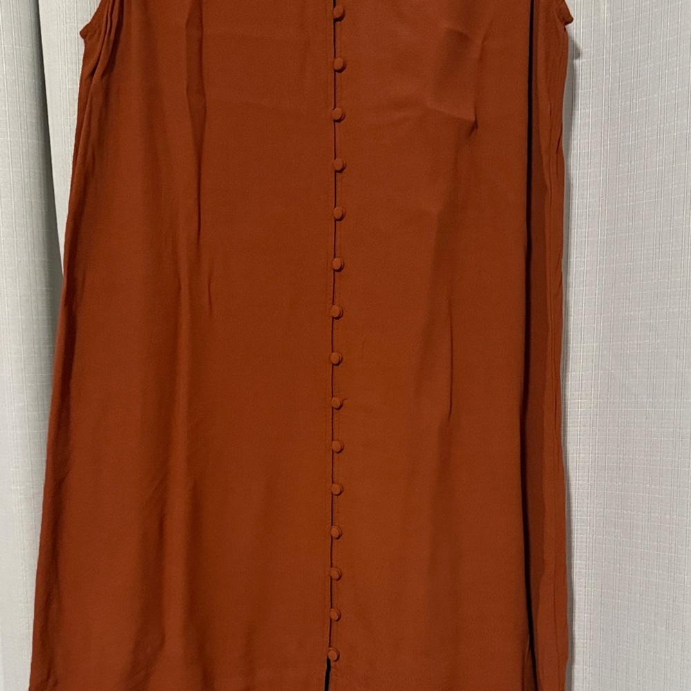 Madewell Rust Button-Down Dress - image 2
